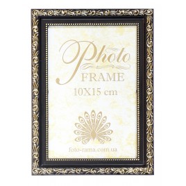 Рамка 10*15 узор чорний